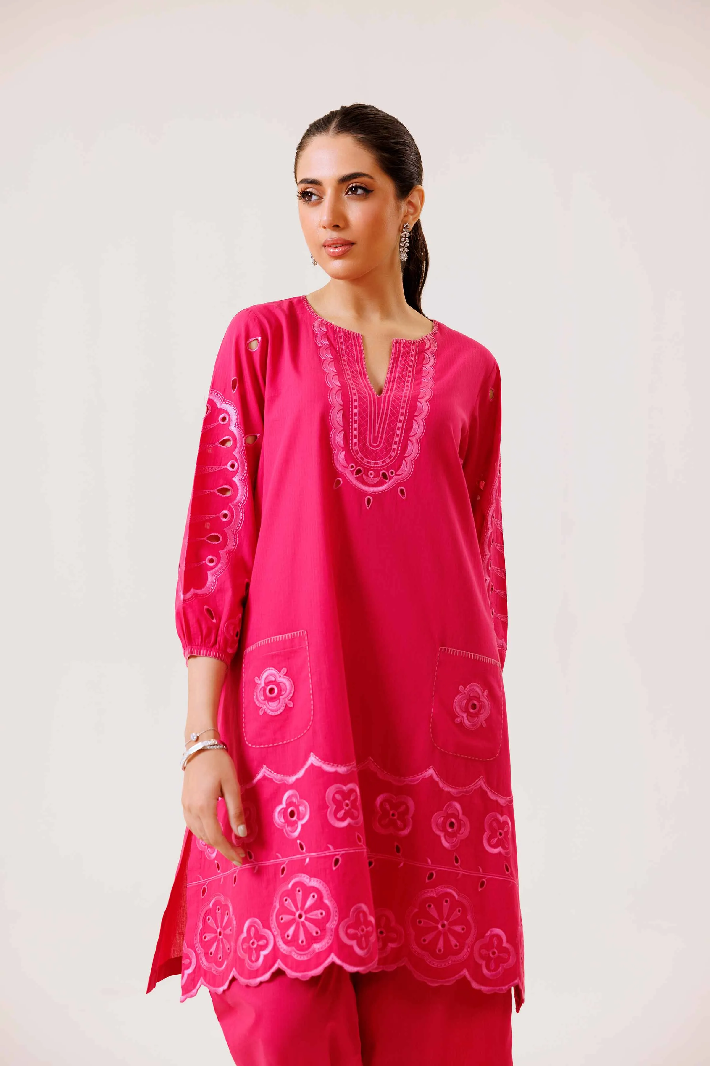 2 Piece - Embroidered Suit - KFE24-113