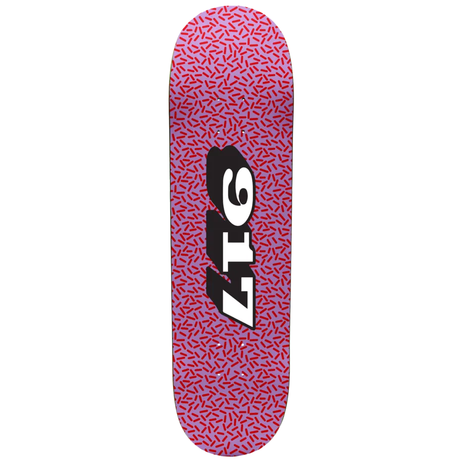 917 Sprinkle Pink Skateboard Deck - 8.5