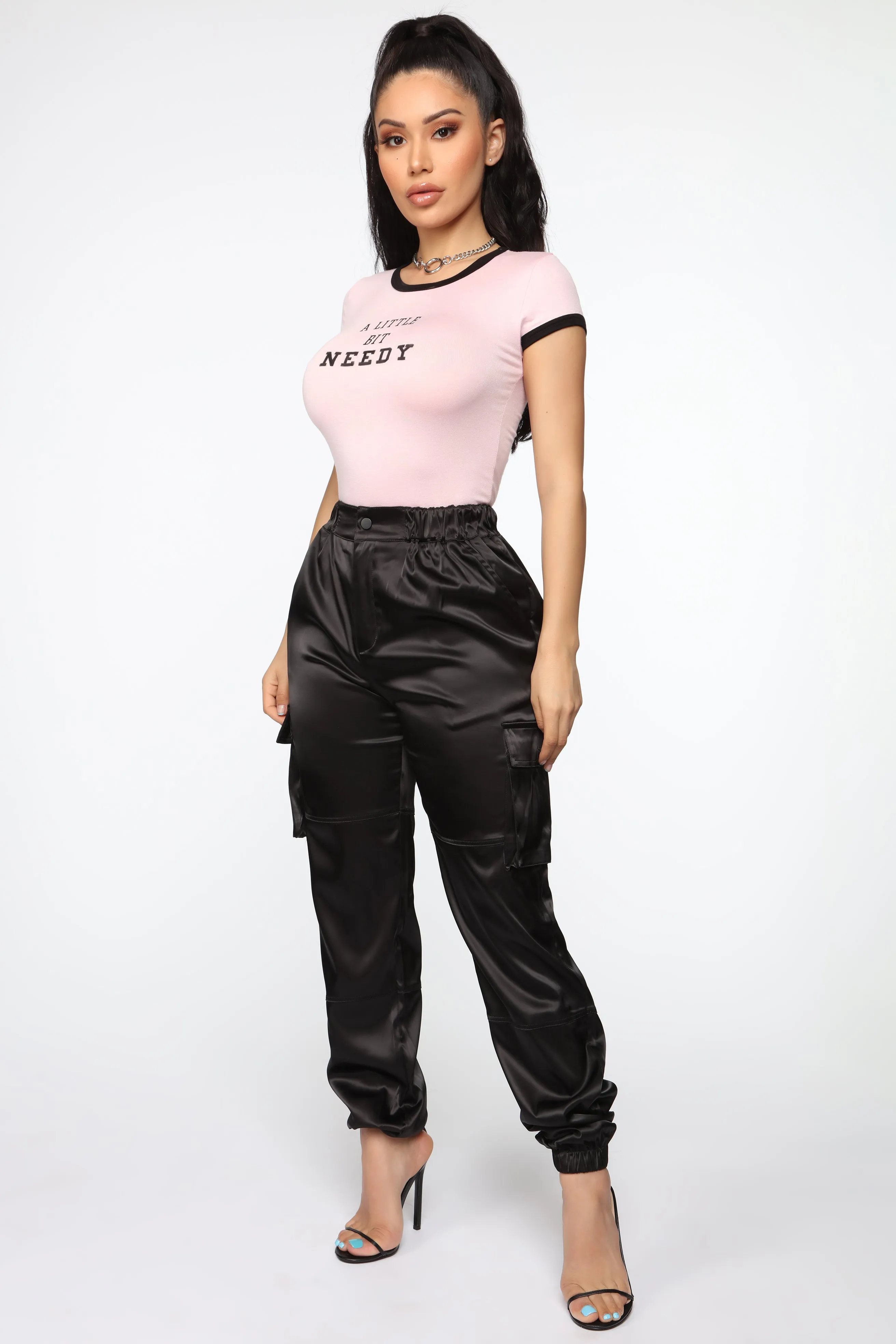 A Little Bit Needy Ringer Top - Pink