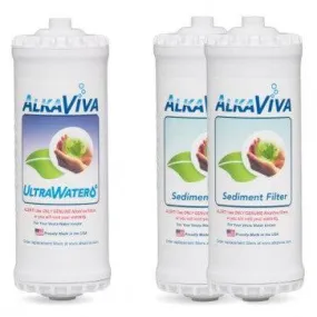 AlkaViva Vesta GL UltraWater & Sediment Filters, Replacement Pack