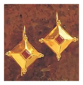 Ancient Rome Inspired Garnet Earrings