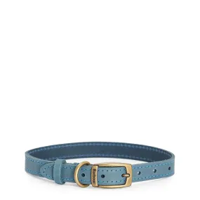 Barbour Leather Dog Collar Classic Blue