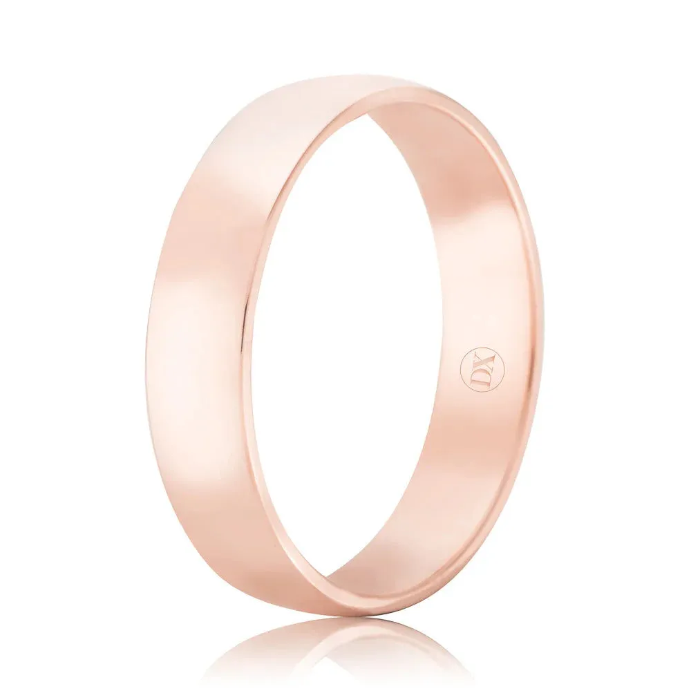 Barrel 4mm - 9ct Rose Gold