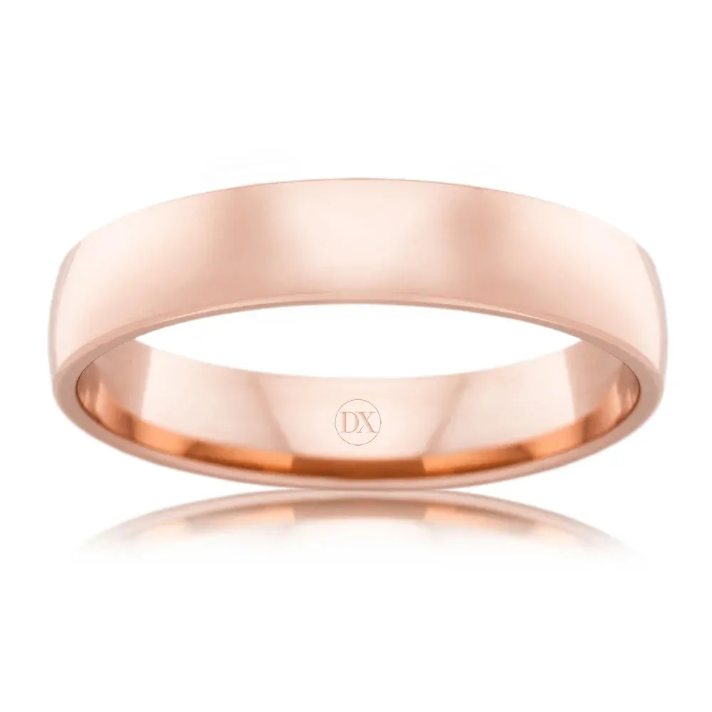 Barrel 4mm - 9ct Rose Gold