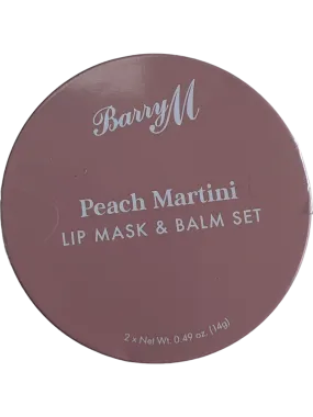 Barry M Cosmetics Lip Care Duo Tin Set - Peach Martini Hydrating Scrub & Tinted Balm