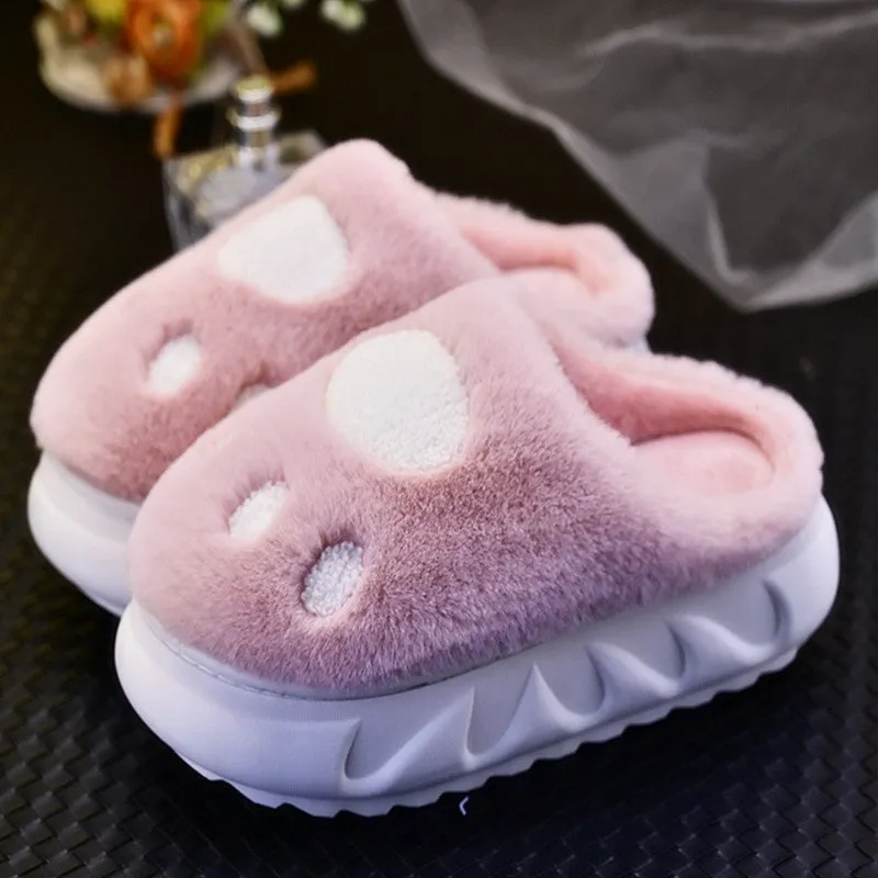 Bear's paw hairy slippers   KF82544