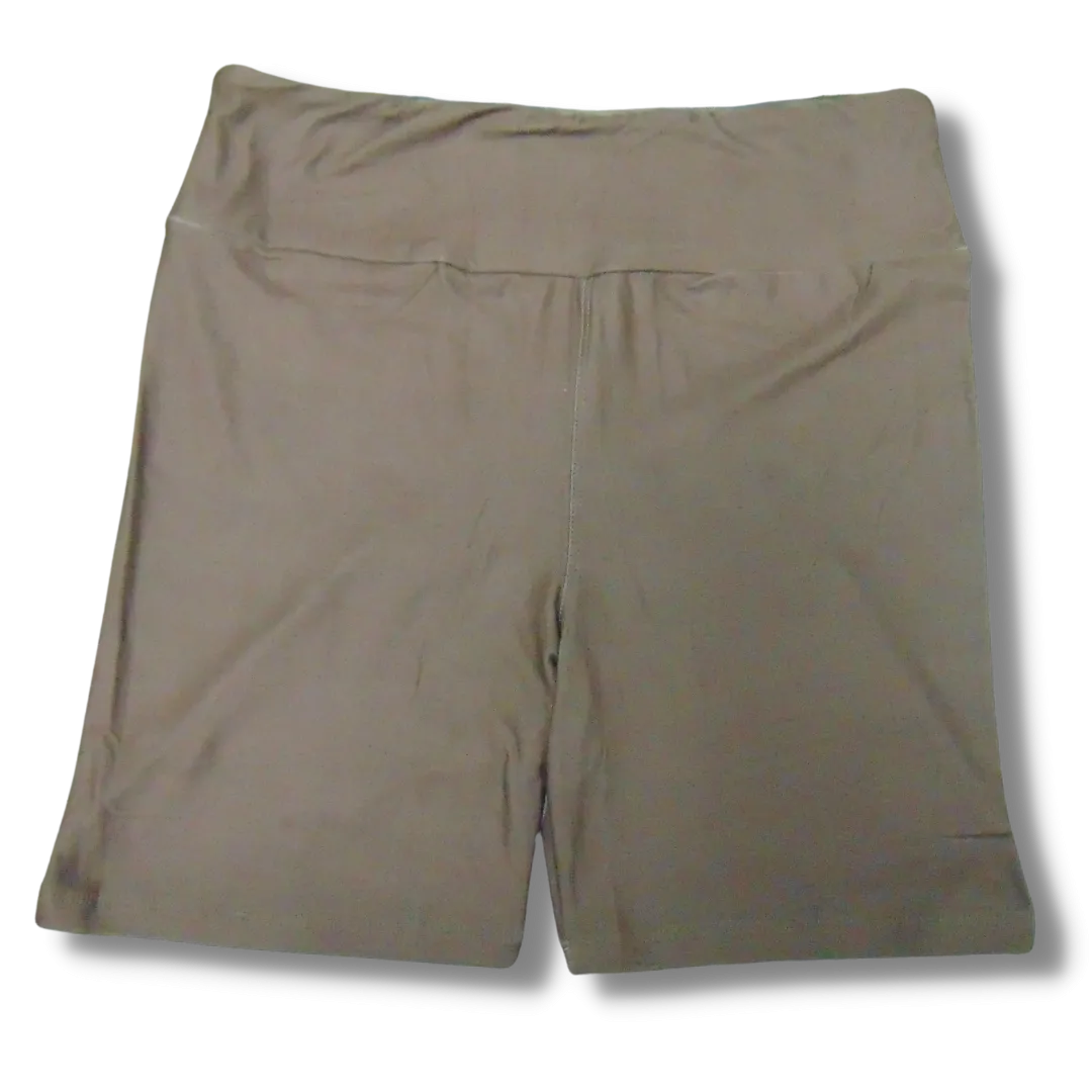 Bison Brown in Biker-Slip Shorts 6"