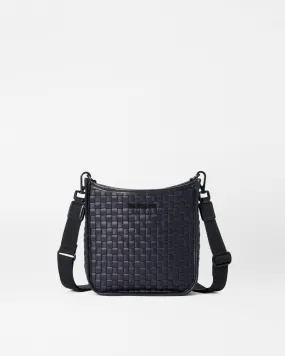 Black Small Woven Box Crossbody