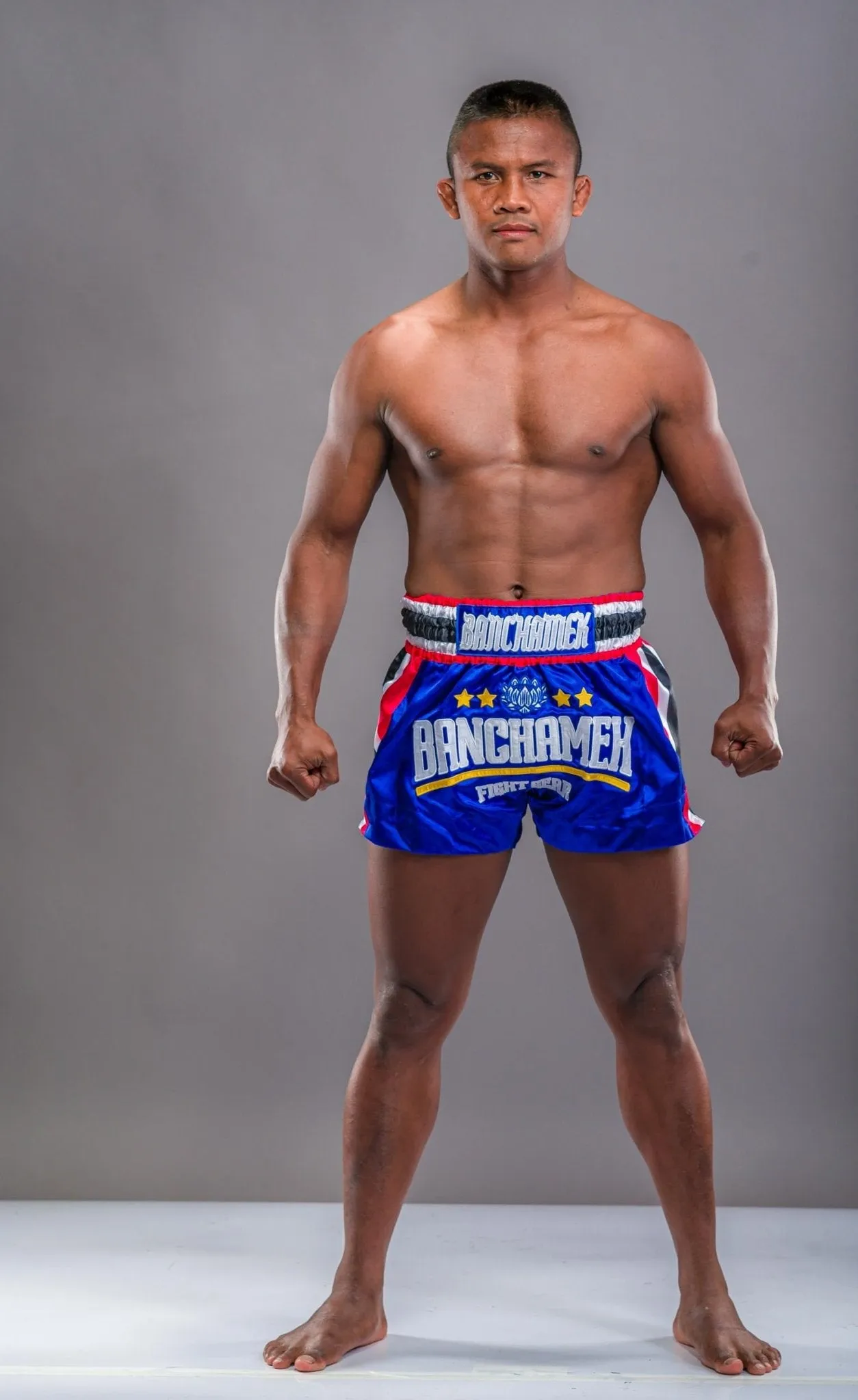 Buakaw Shorts BFG4-1 BLUE/WHITE /BLACK