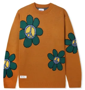 Butter Flowers Knitted Sweater / Rust