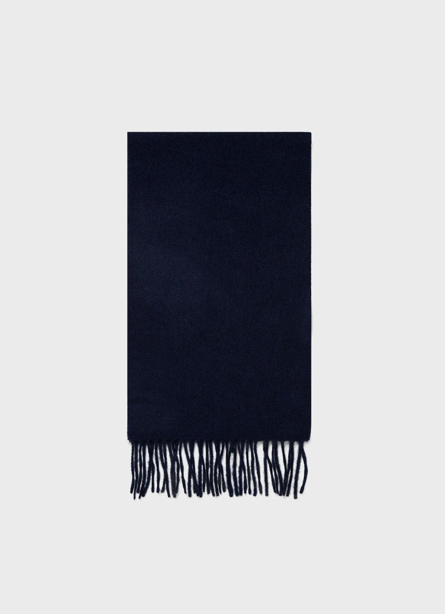 Cashmere Woven Scarf in Navy