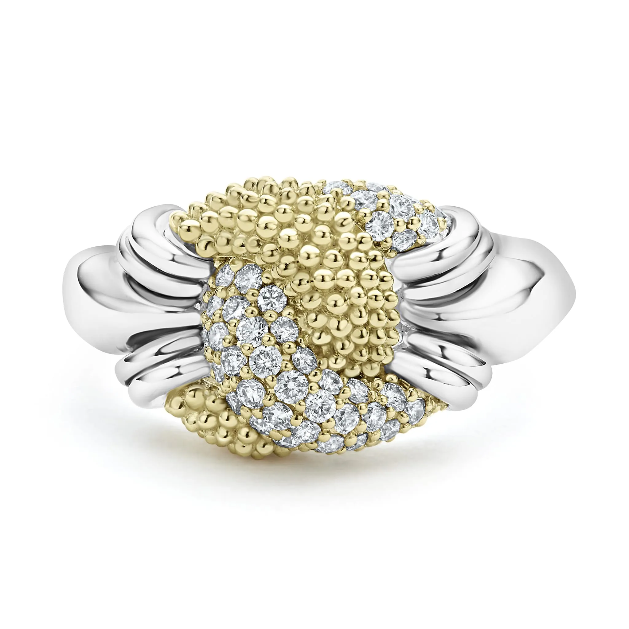 Caviar Lux Small Caviar Diamond Knot Ring