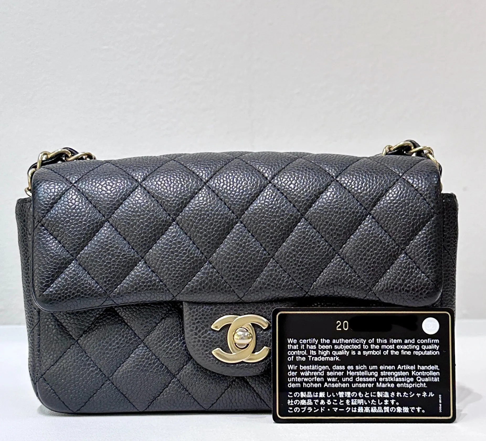 Chanel Classic Mini Rectangular Black Caviar