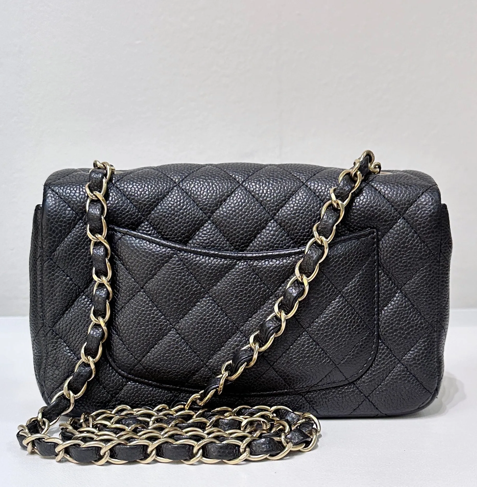 Chanel Classic Mini Rectangular Black Caviar