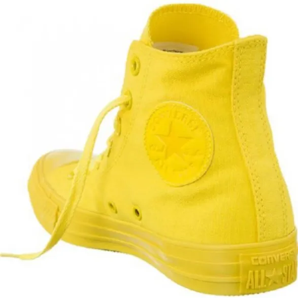 Converse adult sneakers shoe in CTAS Hi 152700C aurora yellow canvas