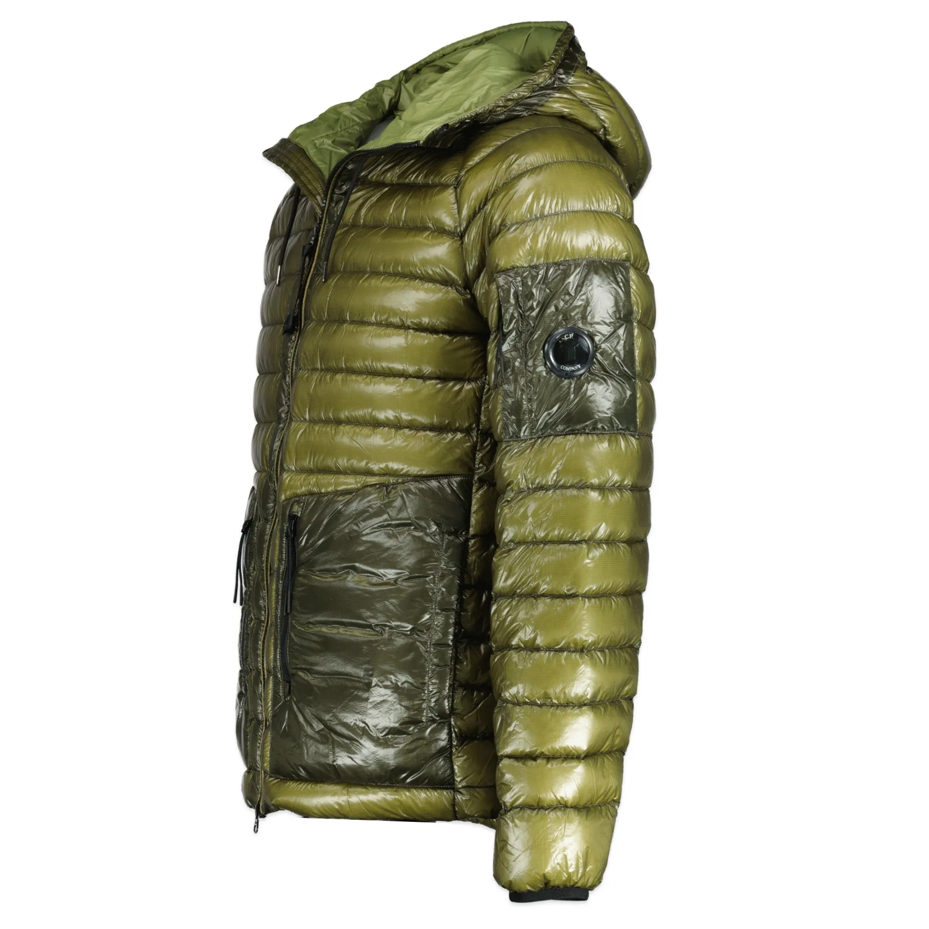 CP COMPANY D.D. Hooded Shell Down Jacket Martini Green