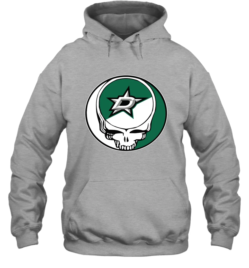 Dallas Stars Grateful Dead Steal Your Face Hockey NHL Adult Hoodie Sweatshirt