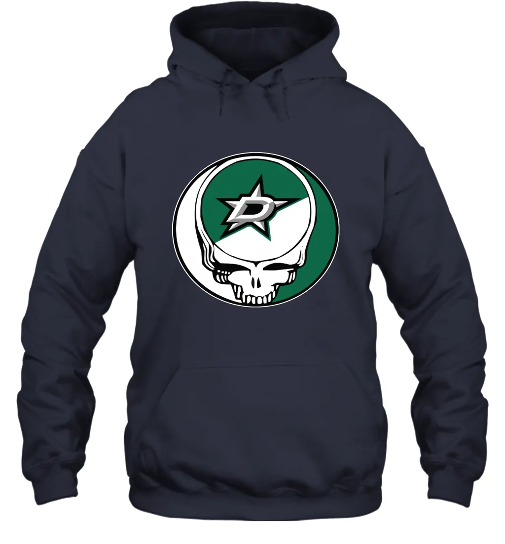 Dallas Stars Grateful Dead Steal Your Face Hockey NHL Adult Hoodie Sweatshirt