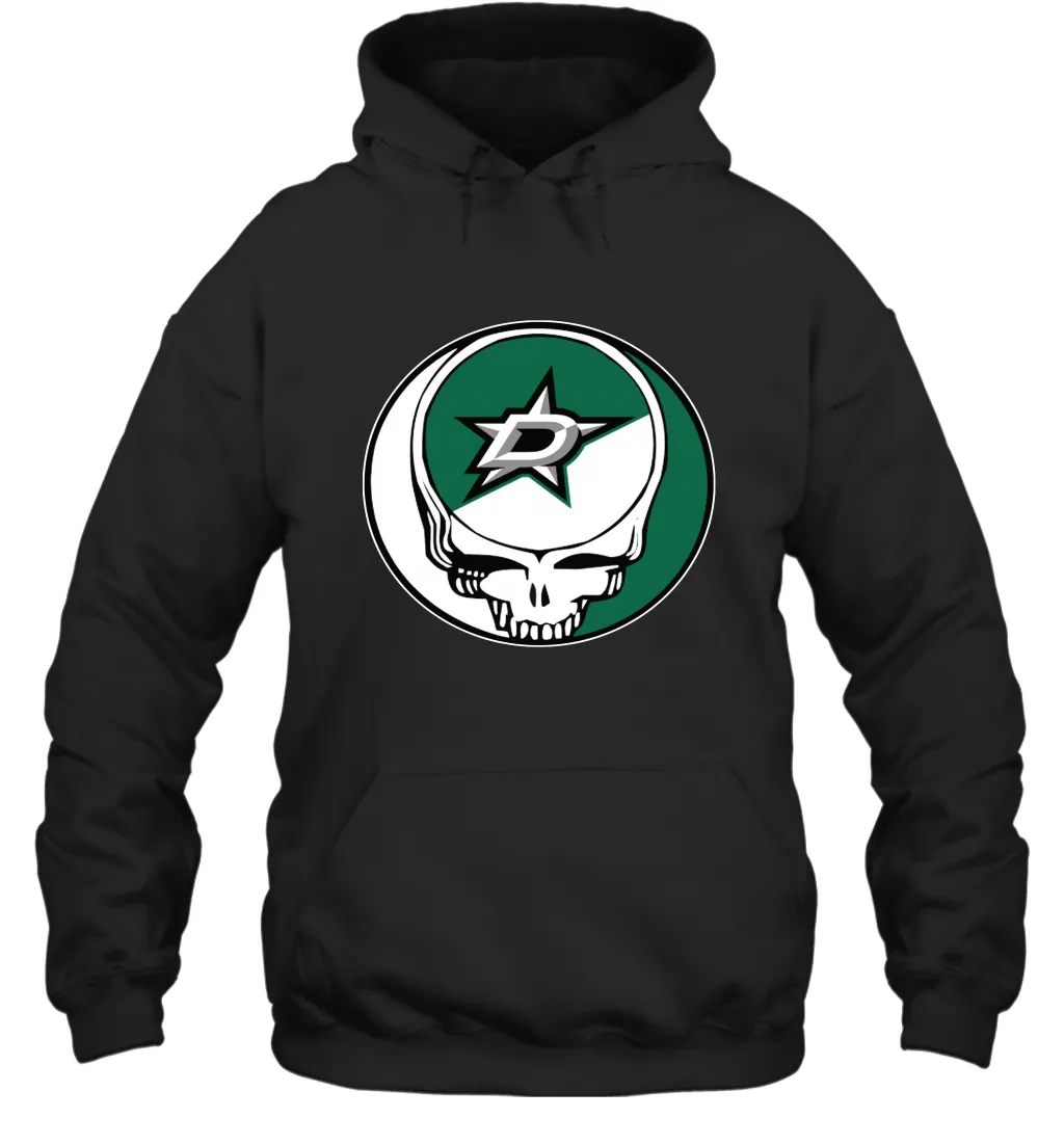 Dallas Stars Grateful Dead Steal Your Face Hockey NHL Adult Hoodie Sweatshirt