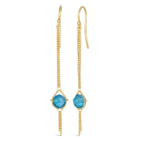 Dewdrop Earrings in London Blue Topaz