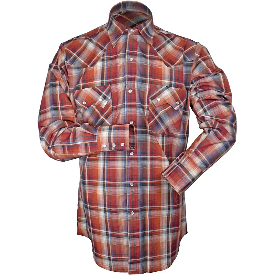 Ely Cattleman Men's Plaid Print Snap Shirt