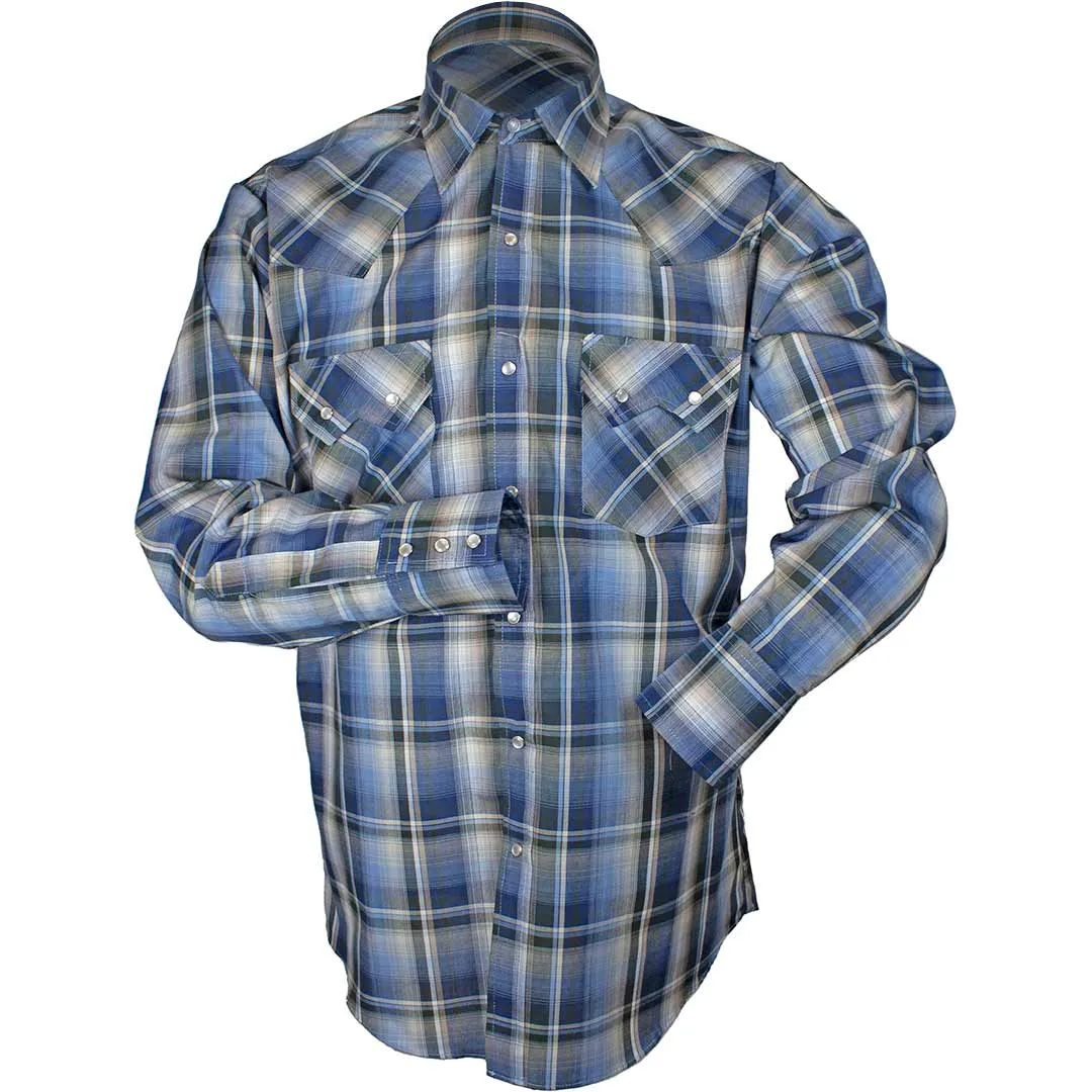 Ely Cattleman Men's Plaid Print Snap Shirt