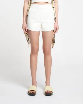 Elza - Okobor™ Alt-Leather Shorts - White