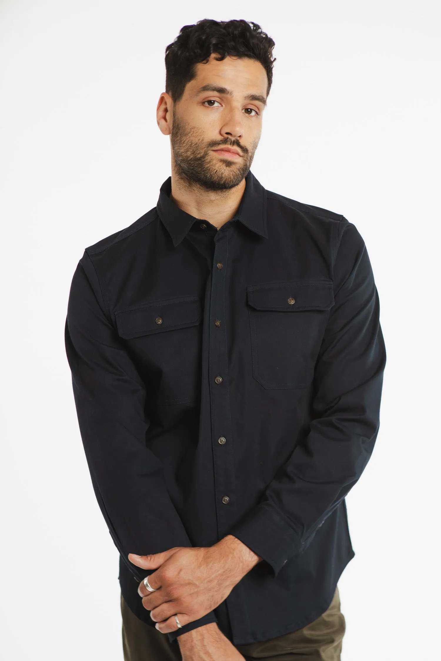 Eugene Utility Shirt / Navy