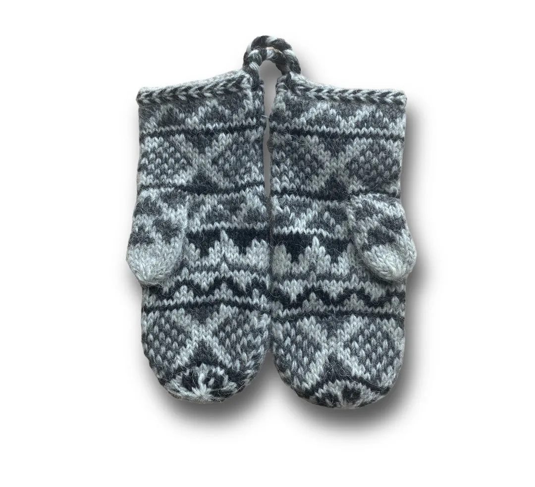 Goa Wool Mittens - Grey