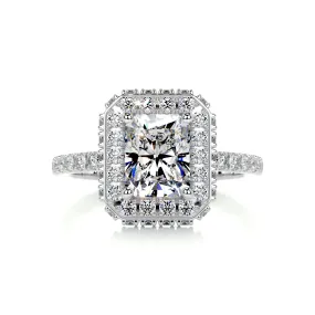 Lana Moissanite & Diamonds Ring -14K White Gold