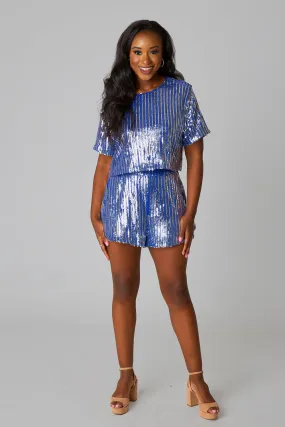 Laura Sequin Set - Royal Blue