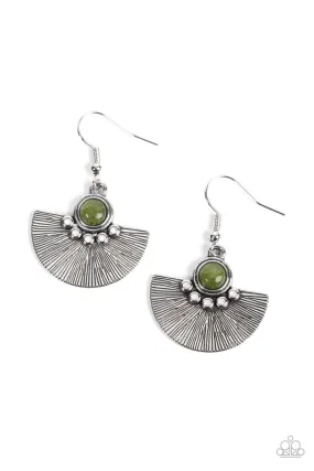 Manifesting Magic - Green Paparazzi Earrings