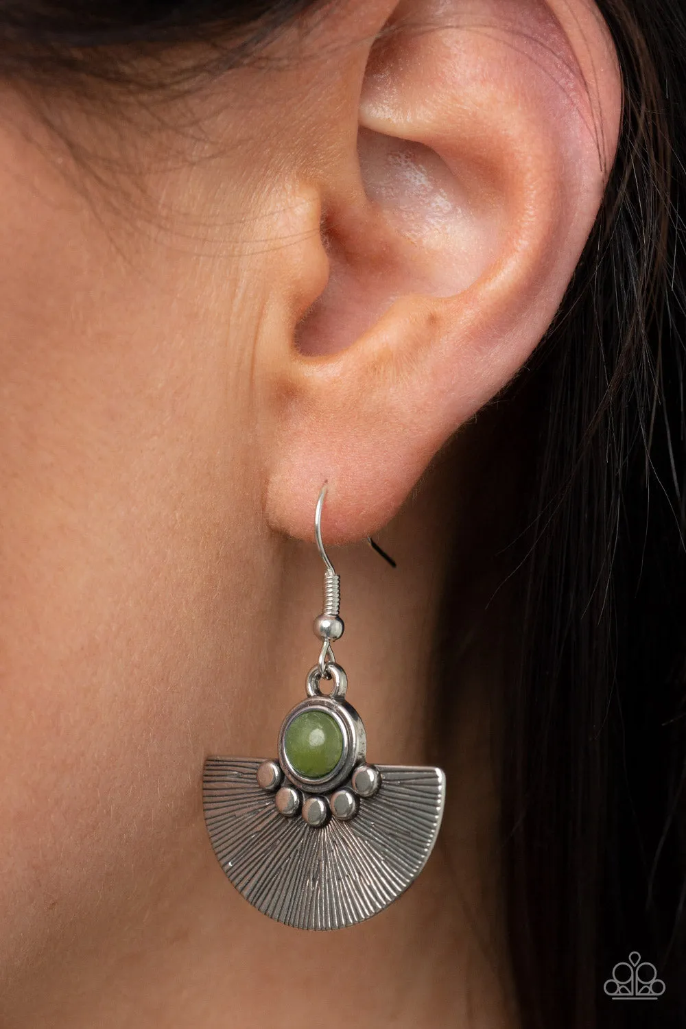 Manifesting Magic - Green Paparazzi Earrings