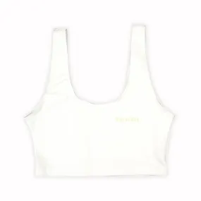 Marathon Womens Crop Tank - White / Natural