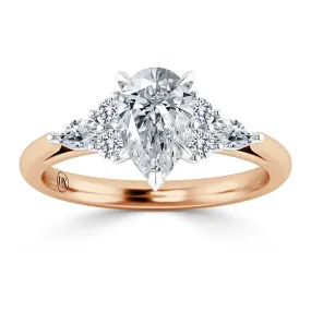 Maya - 18ct Rose Gold - Pear