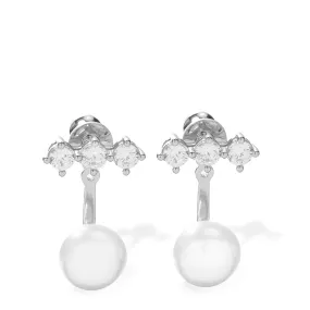 MELINDA MARIA | Perfect Pearl Jacket Earrings