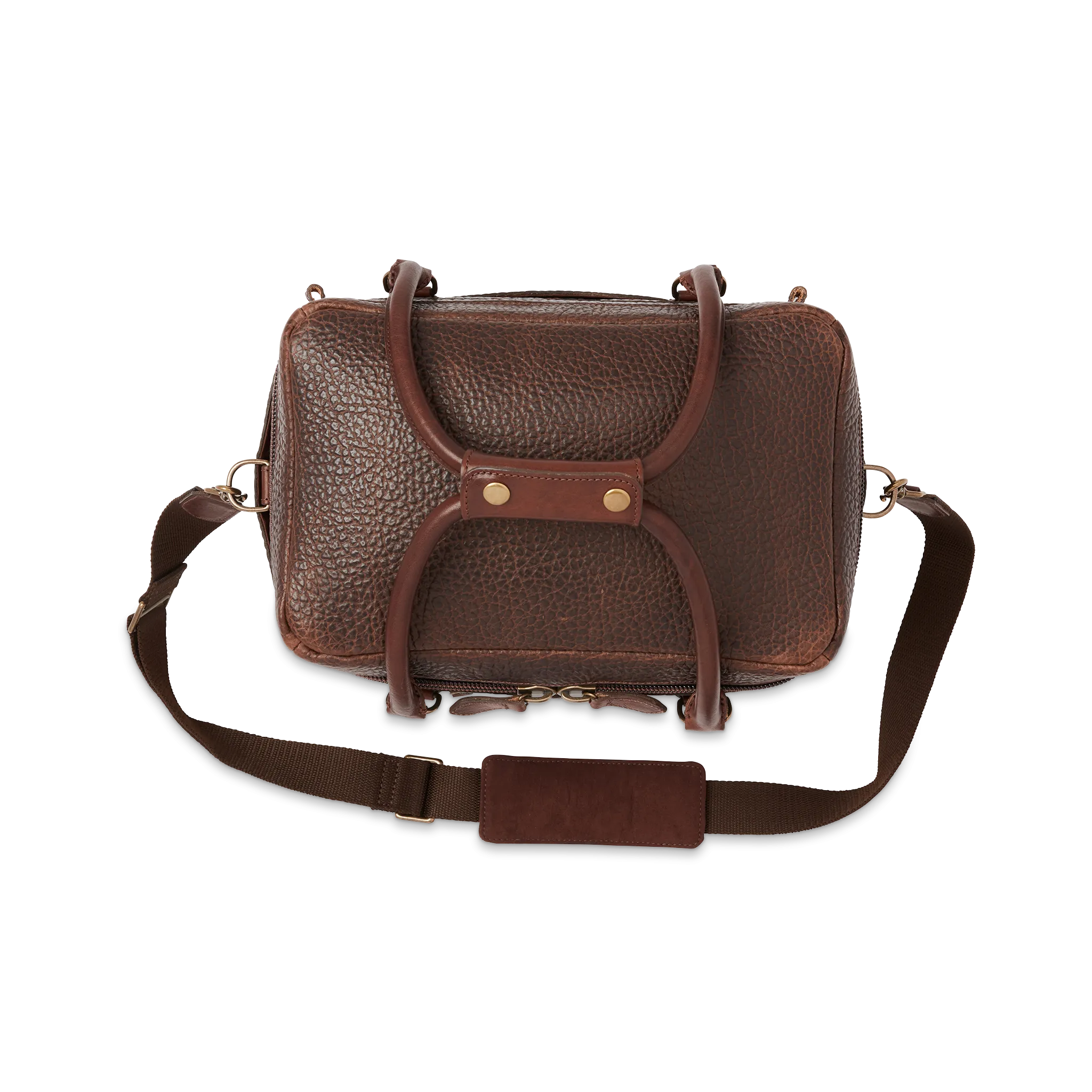 Pebbled Leather Cooler :: Brown