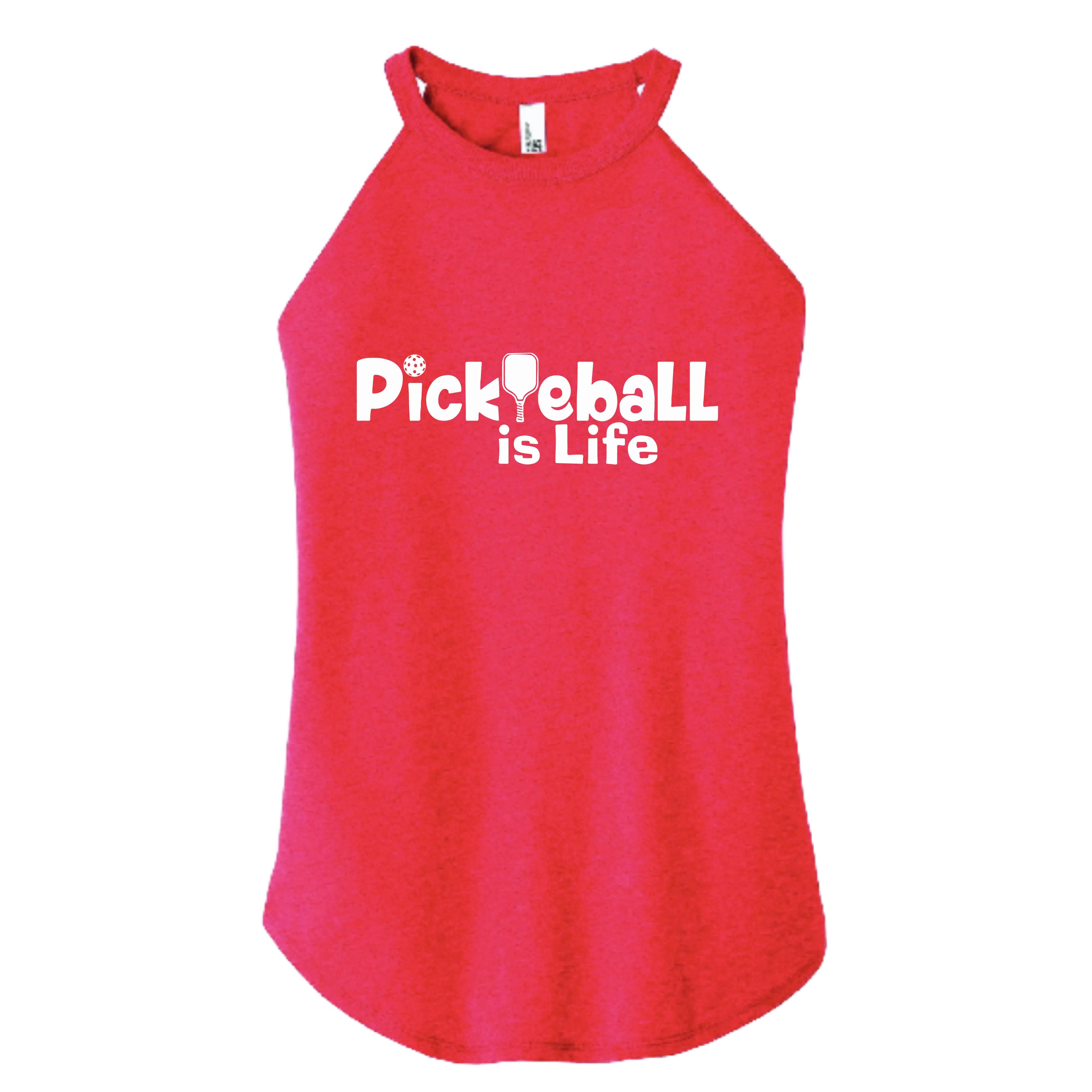 Pickleball Is Life | Women’s Rocker Athletic Tank | 75/13/12 Poly/Cotton/Rayon