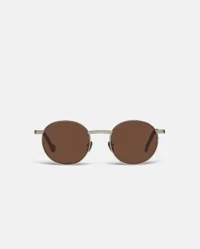 Pola - Metal Round-Frame Sunglasses - Gold