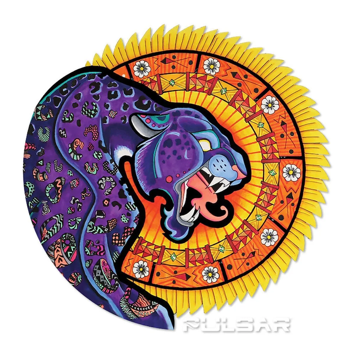 Pulsar Psychedelic Jaguar Sun Sticker | 4 |