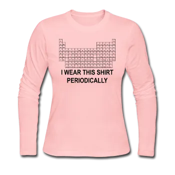 "I Wear this Shirt Periodically" (black) - Women's Long Sleeve T-Shirt