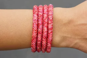 Red Confetti Bracelet - Extended 8"