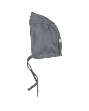 Ribbed Bonnet – Slate