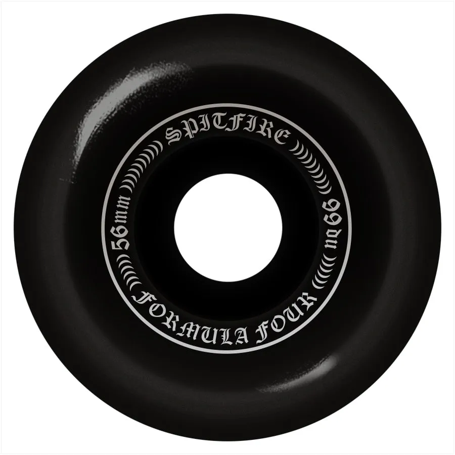 Spitfire Wheels Formula Four F4 OG Classic Black 56mm 99a