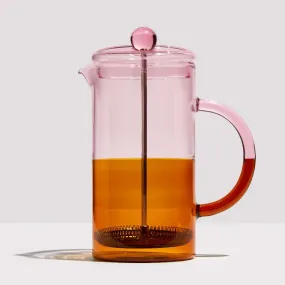 Two Tone Coffee Plunger Pink   Amber