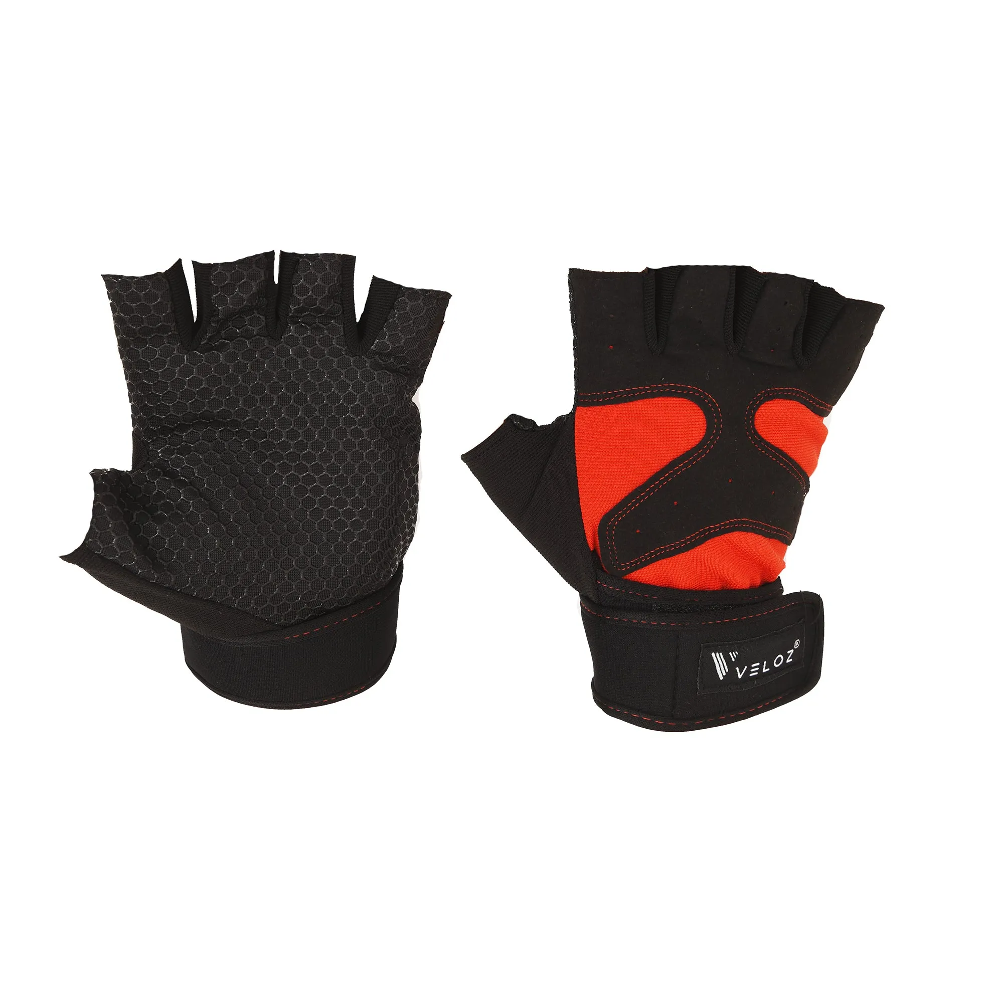 Veloz I Non-Slip Dots I Gym Gloves with Wrist Support