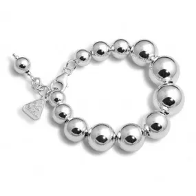 Von Treskow Sterling Silver Graduated Ball Bracelet