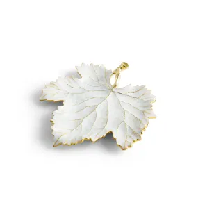 Winter Leaves Grape Leaf Dish