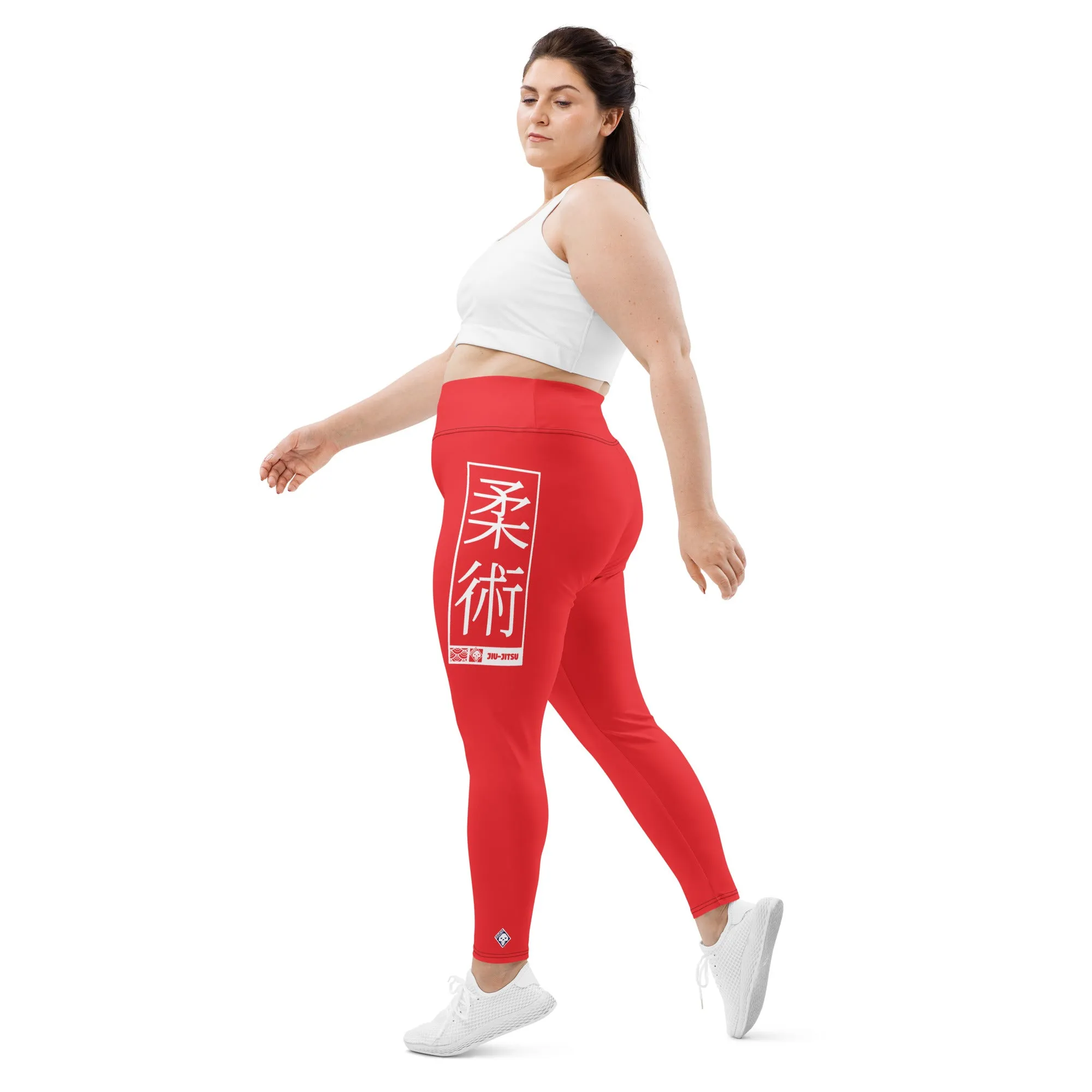 Women's Plus Size Yoga Pants Workout Leggings For Jiu Jitsu 001 - Scarlet