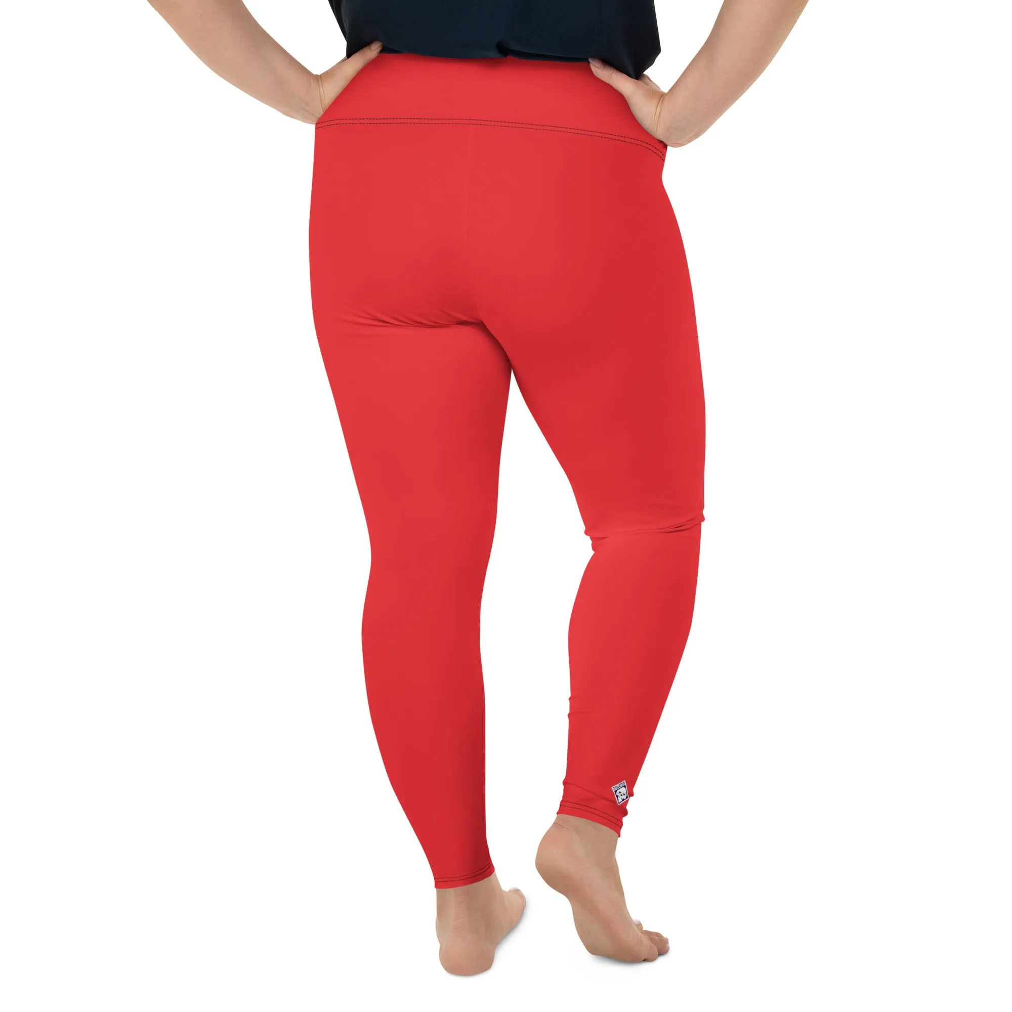 Women's Plus Size Yoga Pants Workout Leggings For Jiu Jitsu 001 - Scarlet